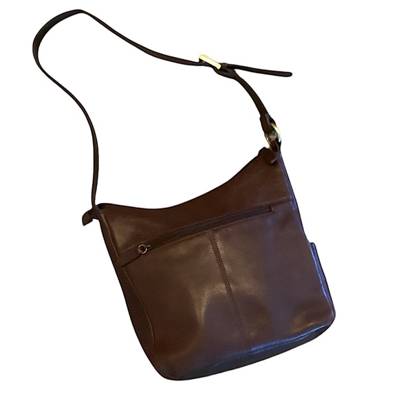 Rolfs Genuine Leather Dark Brown Shoulder Bag Purse - Picture 1 of 10